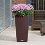 CUBICO Cottage 40 mocha plantekrukke blomsterpotte høy selvvanning Blomsterkasseriet kopi.jpg