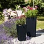Cubico cottage sort svart plantekrukke plantekasse selvvanningspotte lechuza blomsterkasseriet.jpg