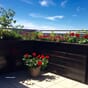 Isolerte blomsterkasser fra Blomsterkasseriet imp.furu terrasse balkong veranda plantekasse brun beiset plantekasser.jpg