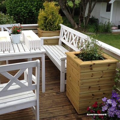 Store høye høy plantekasse plantekasser trekasser blomsterkasse blomsterkasser blomsterkasseriet terrasse.jpg