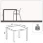 Lechuza lite spisebord 90x90cm Blomsterkasseriet Bord stoler spisegruppe hage terrasse uteservering hotel uterom 1.jpeg