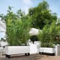 TRIO Cottage 40 hvit blomsterkasse selvvanningskasse blomsterkasser hvite lechuza plantekasse terrasse uteservering.jpg