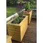 Isolert blomsterkasse impregnert furu plantekasse blomsterkasser blomsterkasseriet uterom terrasse store blomsterkasser 2 blomlådor.jpg