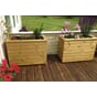 Isolert blomsterkasse impregnert furu plantekasse blomsterkasser blomsterkasseriet uterom terrasse store blomsterkasser 5.jpg
