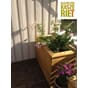 Store isolerte blomsterkasser i impregnert furu sibirsk lerk Blomsterkasseriet plantekasser 12 blomsterkasse terrassekasse stor terrasse 3 takterrasse