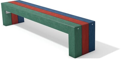 Calero barnebenk grønn rød blå benker benk hagebenk skolebenk barnehage lekeplass_1.jpg