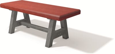 Canetti barnebord grå rød bord for barn lekeplass sittegruppe spisegruppe piknikkbenk rastebenk bord.jpg